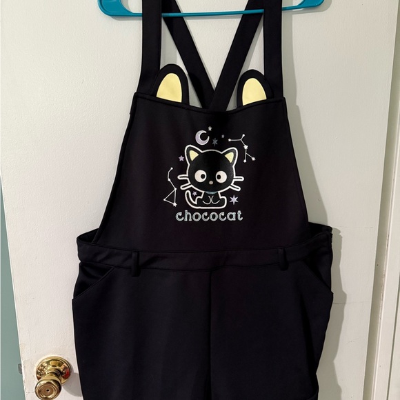 Sanrio Pants - Sanrio Black Jumpsuit Sleek Stretchy Design